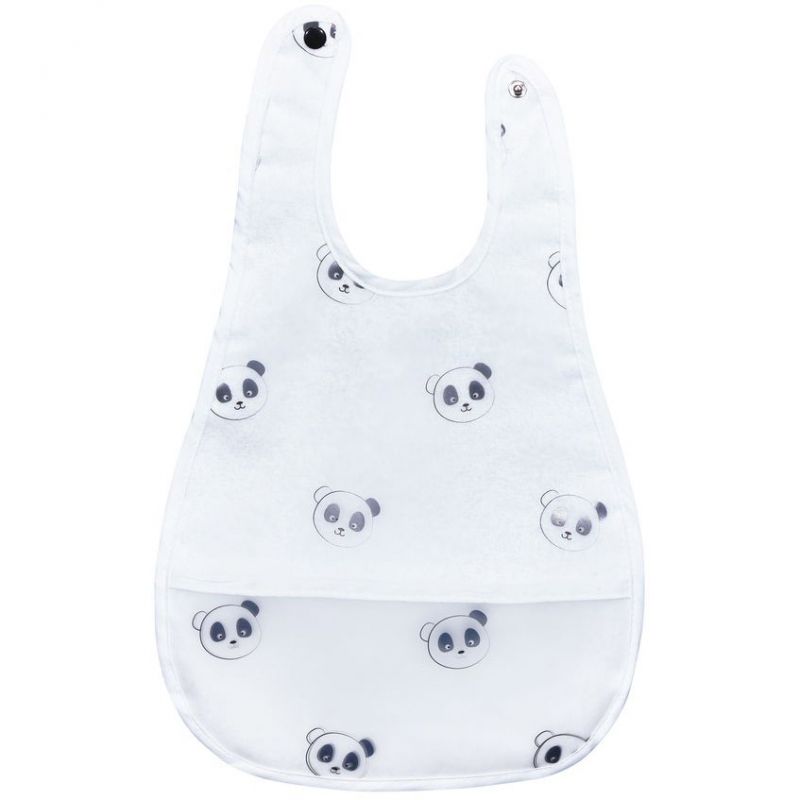 Bavoir à poche panda Chao Chao Sauthon