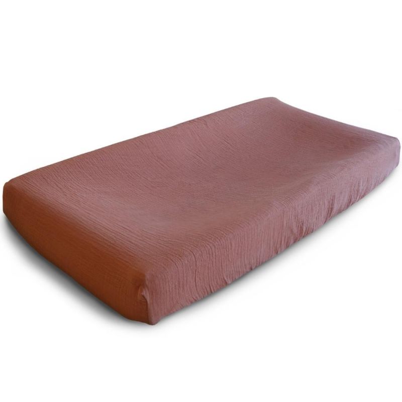 Housse de matelas à langer en coton bio Cedar (72 x 48 cm) Mushie