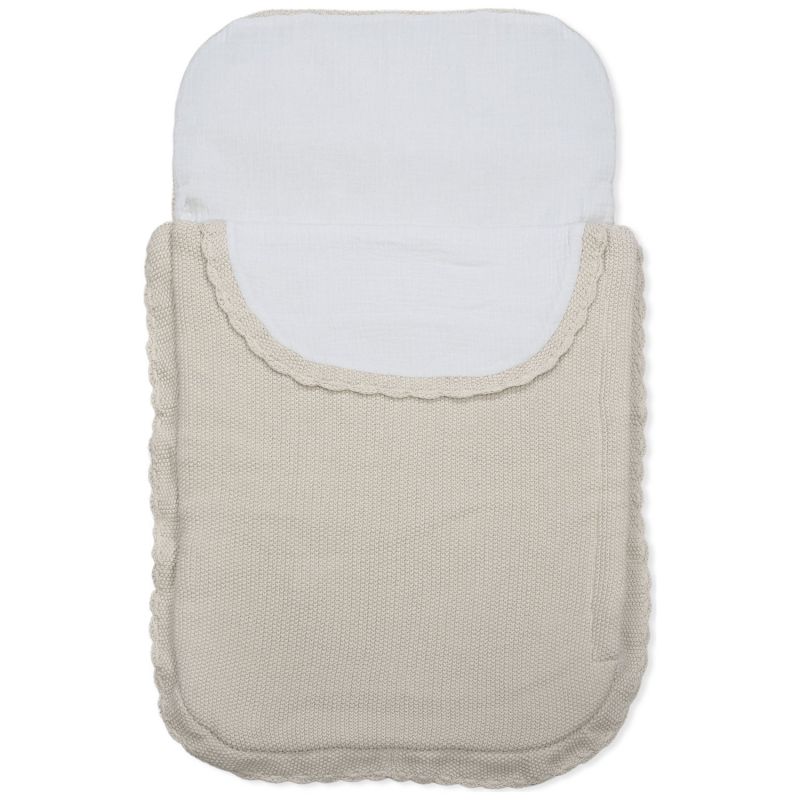 Nid d'ange tricot beige Pasito a pasito Produit 1