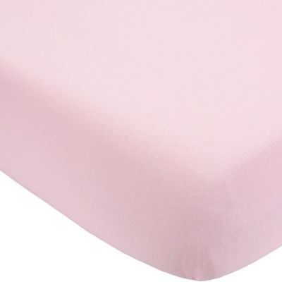 drap housse en coton rose (40 x 80 cm)