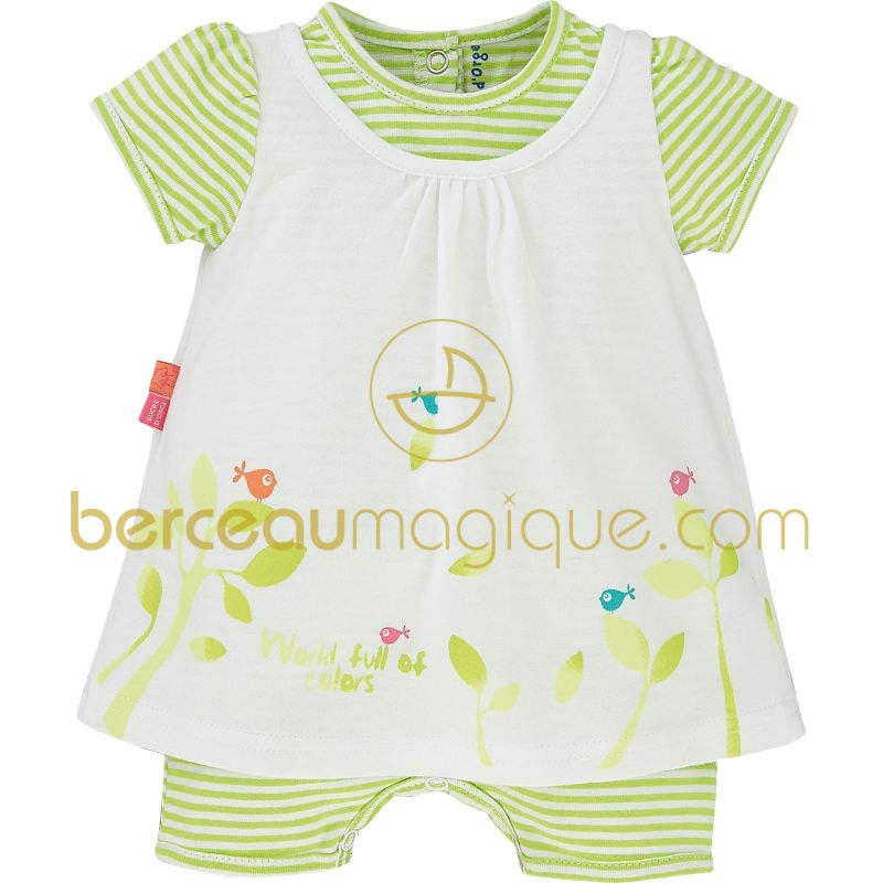 Combinaison robe Un monde de couleurs (3 mois et 6 mois) Sucre d'orge