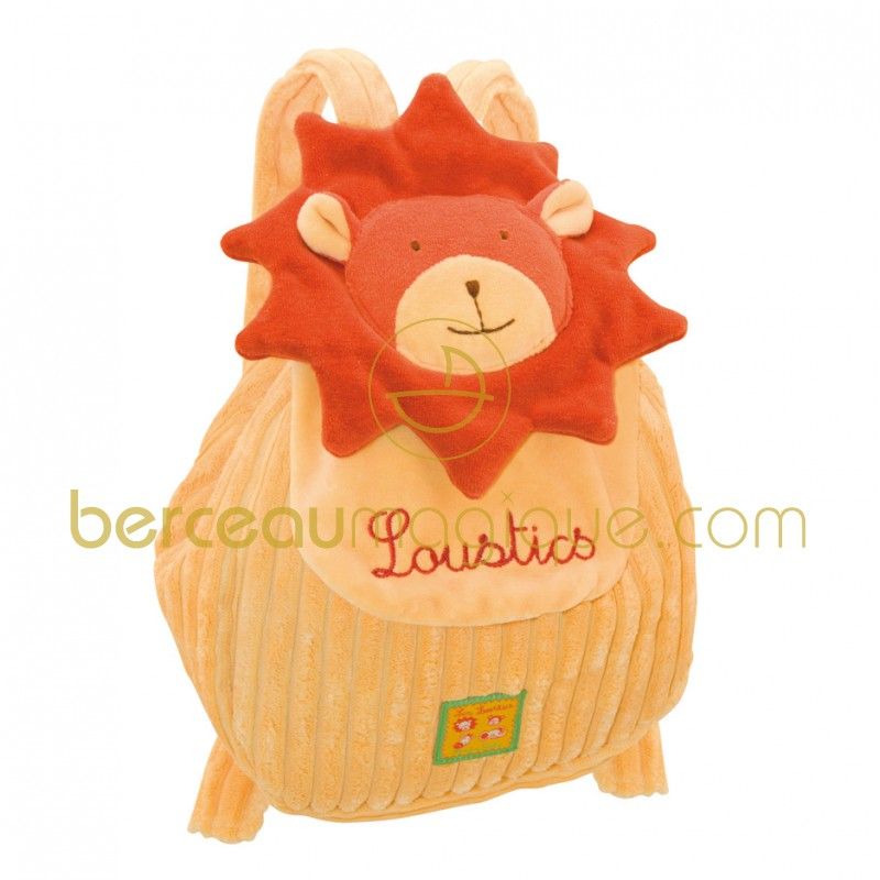 Sac à dos personnalisable Lion Les Loustics Moulin Roty