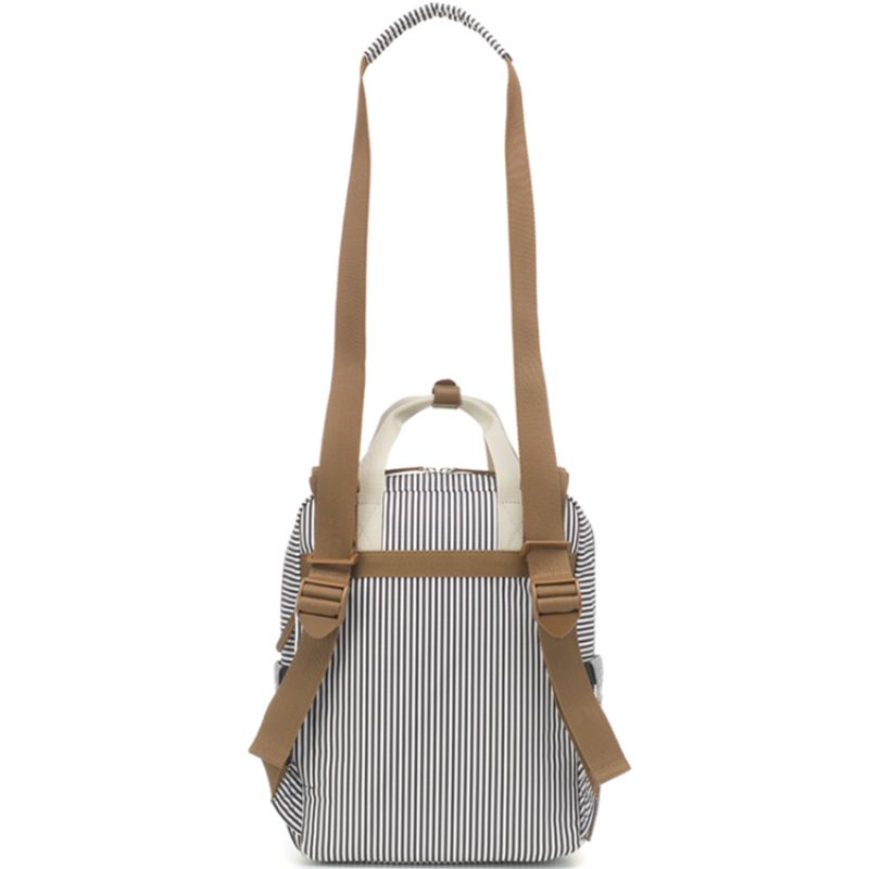 Sac à dos à langer Georgi Eco Rayures blanc et marine Babymel Produit 6