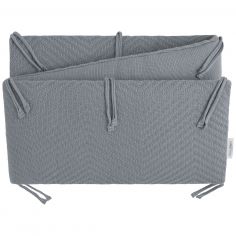 Tour de lit Grace Nordic Blue (pour lits 60 x 120 ou 70 x 140 cm) - Baby's Only