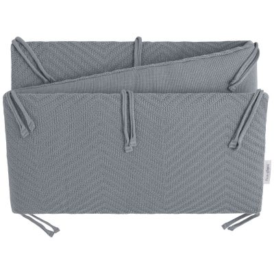 Tour de lit Grace Nordic Blue (pour lits 60 x 120 ou 70 x 140 cm) Baby's Only