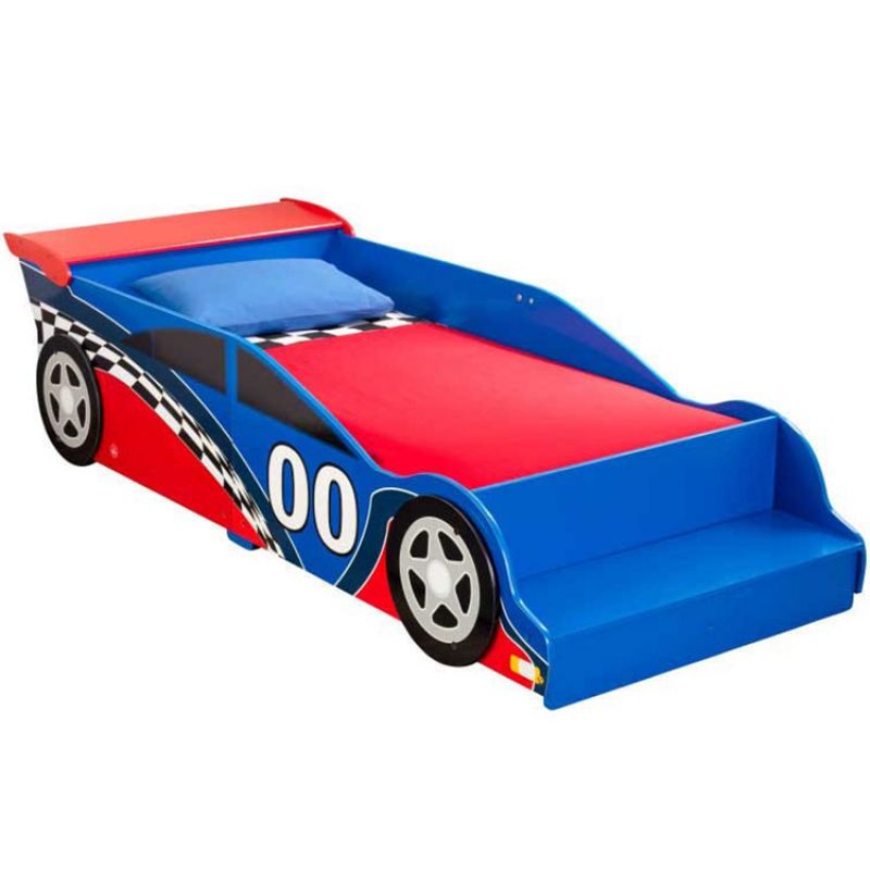 Lit enfant en bois voiture de course (70 x 140 cm) KidKraft