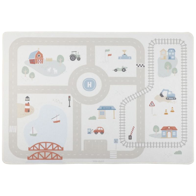 Tapis de jeu et circuit de voitures (100x140 cm) Little Dutch Produit 1