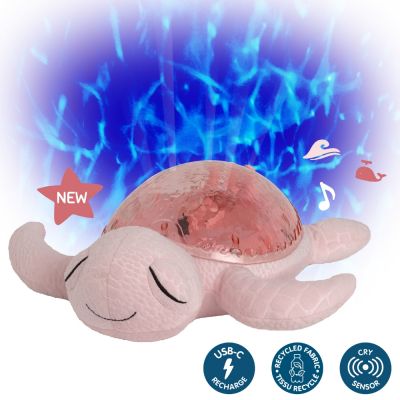 Veilleuse peluche Tranquil Turtle™ Rose (rechargeable)