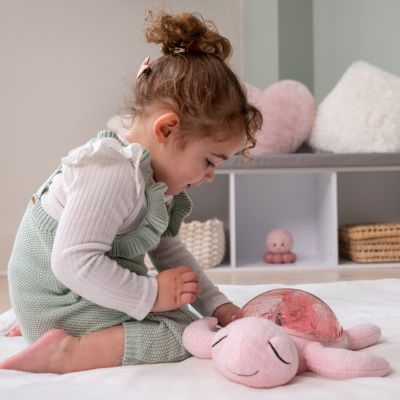 Veilleuse peluche Tranquil Turtle Rose (rechargeable)