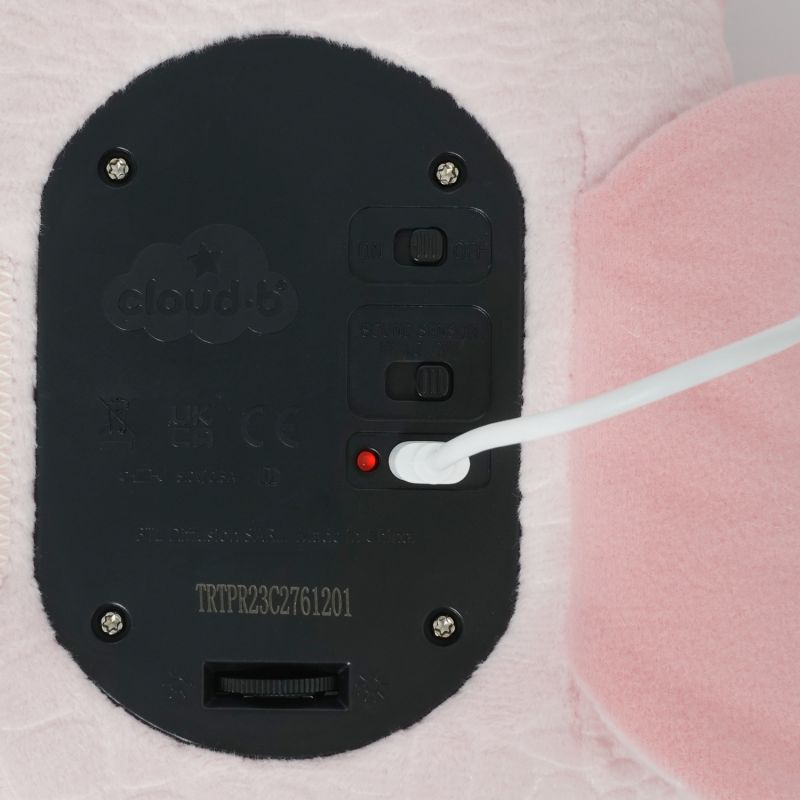 Veilleuse peluche Tranquil Turtle Rose (rechargeable) Cloud B Produit 4