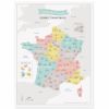 Affiche A3 Carte de France (avec nouveau découpage des régions) - Zü