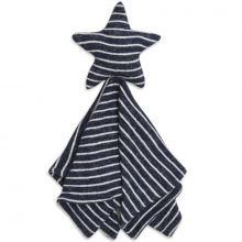 Doudou plat en maille Star lovely navy stripe  par aden + anais
