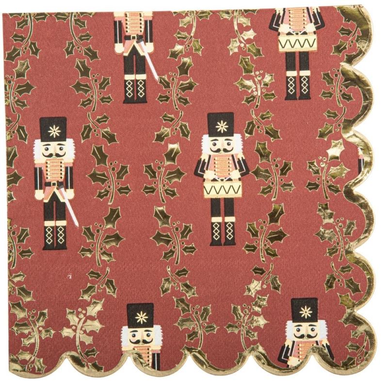 Lot de 16 serviettes casse-noisette Arty Fêtes Factory
