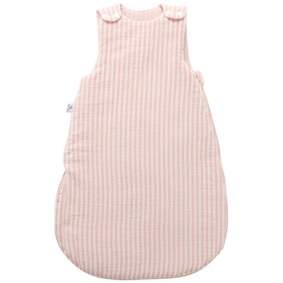 Gigoteuse ouatinée rayé vieux rose Soft Stripes (0-6 mois) BB & Co