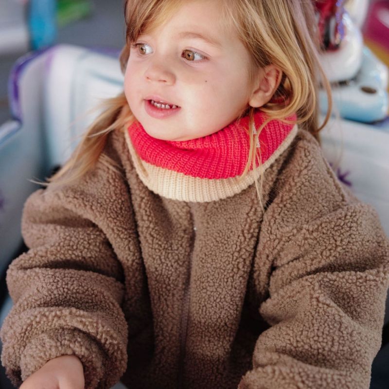 Tour de cou Snood Cocoon Framboise (1-5 ans) Hello Hossy Ambiance 2