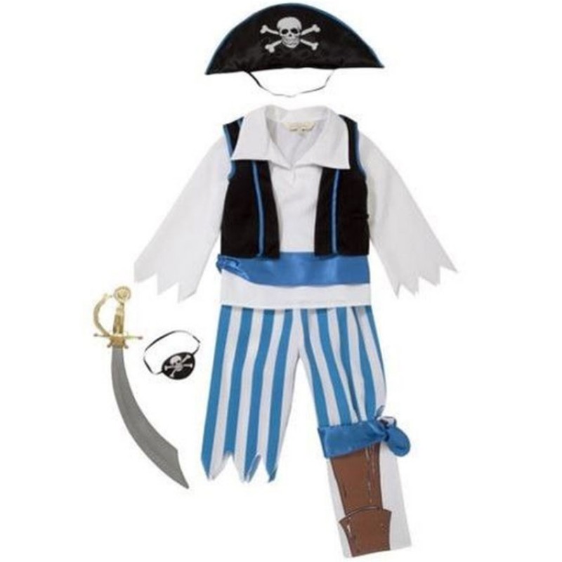Déguisement pirate bleu (3-5 ans) Travis Designs
