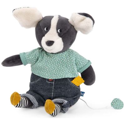 Chien Puce musical Puce & Pilou (27 cm)  par Moulin Roty