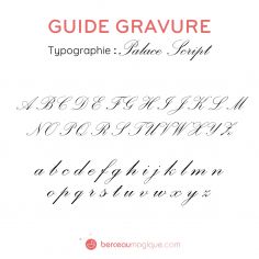 Gravure prénom sur bijou (Typo 2 Palace script)