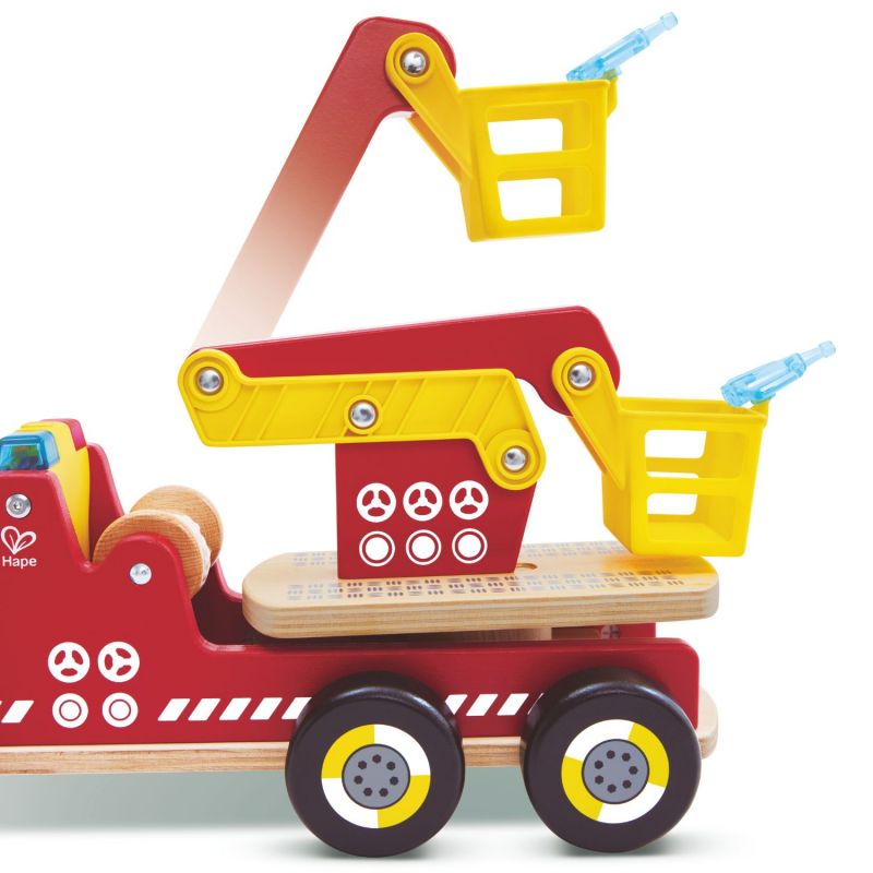 Camion de pompiers son et lumière en bois Hape Produit 6