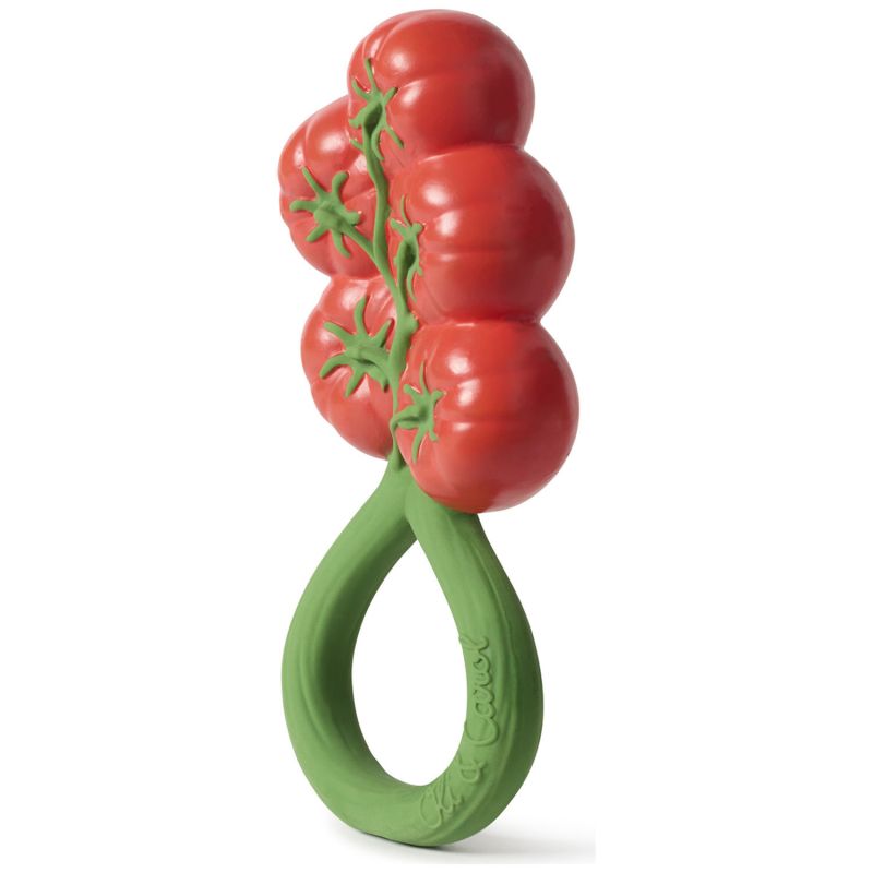 Hochet anneau de dentition 2 en 1 tomate Oli & Carol Produit 2