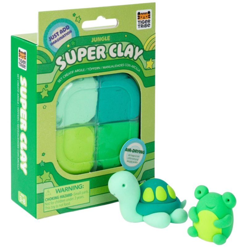 Set créatif en argile Jungle verts et recharge Tiger Tribe Produit 1