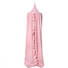 Ciel de lit en double gaze de coton rose blush (250 cm)  par BB & Co
