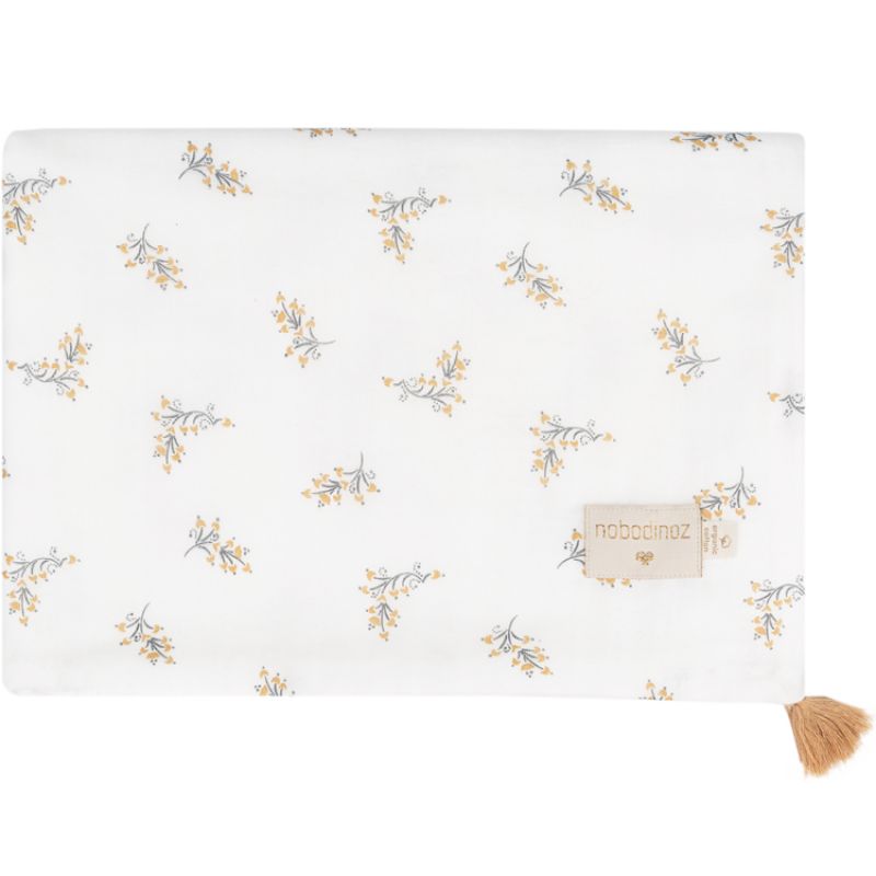 Couverture d'été bébé en coton bio Treasure Flore (100 x 70 cm) Nobodinoz