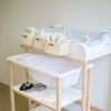 Lot de 3 paniers à suspendre table à langer Teddy écru  par Childhome