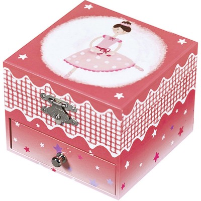 Boîte à bijoux musicale phosphorescente Ballerine rose  par Trousselier