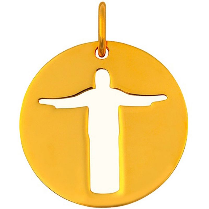 Médaille Christ de Rio (or jaune 18 carats) Maison La Couronne