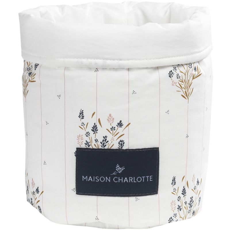 Panier de toilette Madeleine fleurie (19 x 15 cm) Maison Charlotte
