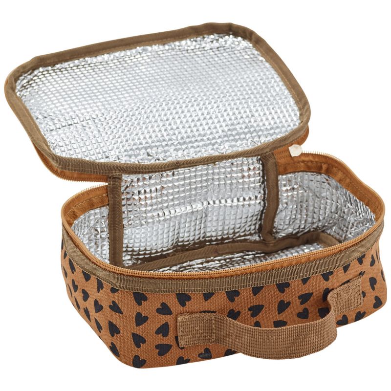 Sac à goûter isotherme Cœurs Noisette Atelier Wagram Produit ouvert 3