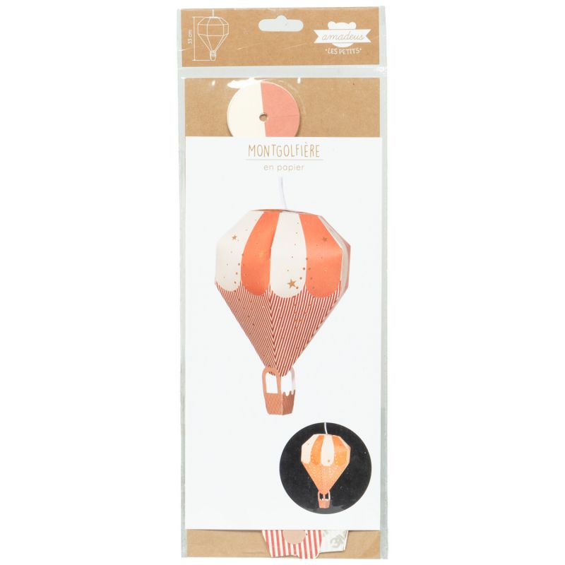 Décoration à suspendre montgolfière cirque (petit modèle) Amadeus Les Petits Packaging 4