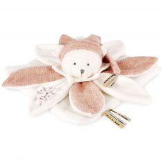 Doudou plat pétales Ours Rose (25 cm) - Doudou et Compagnie