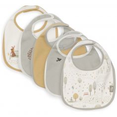 Lot de 5 bavoirs imperméables Tiny Park - Jollein