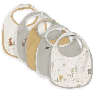 Lot de 5 bavoirs imperméables Tiny Park Jollein