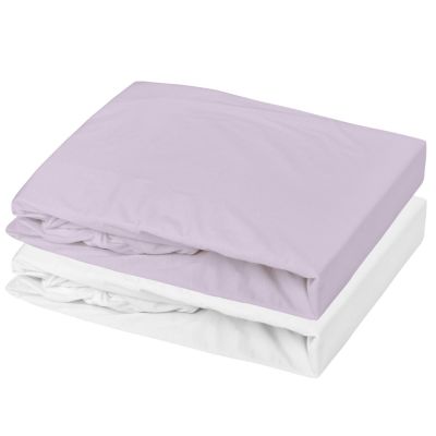 Lot alèse et drap housse Blanc-Parma (70 x 140 cm) Mon P'tit Dodo