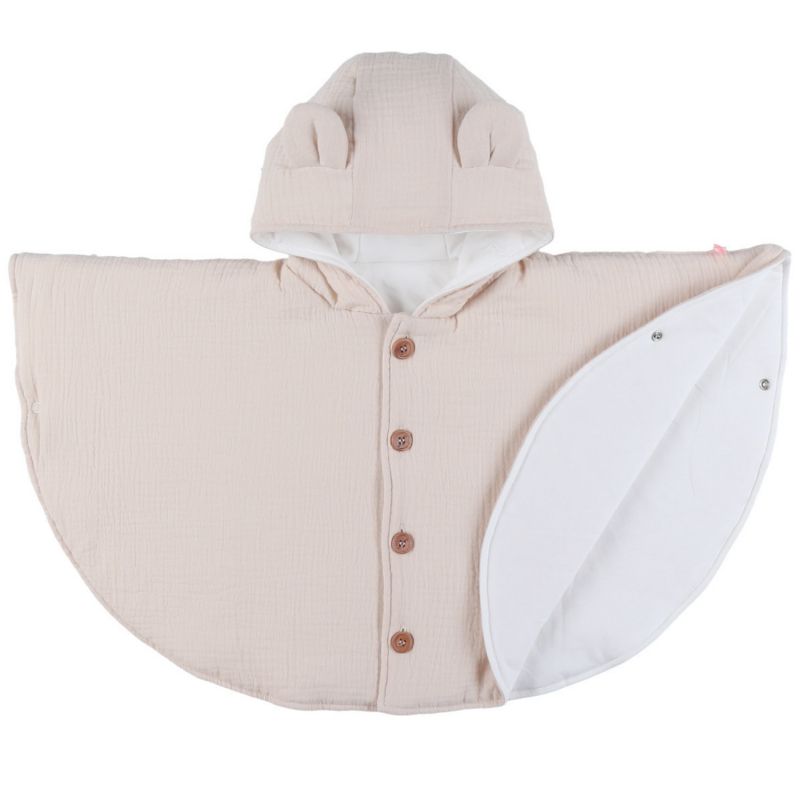 Poncho en mousseline bio Beige (6-18 mois) Noukie's Produit 2