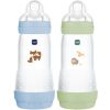 Lot de 2 biberons Easy Start anti-colique Océan+Nature Tétine Débit 3 (320 ml) MAM Produit 1