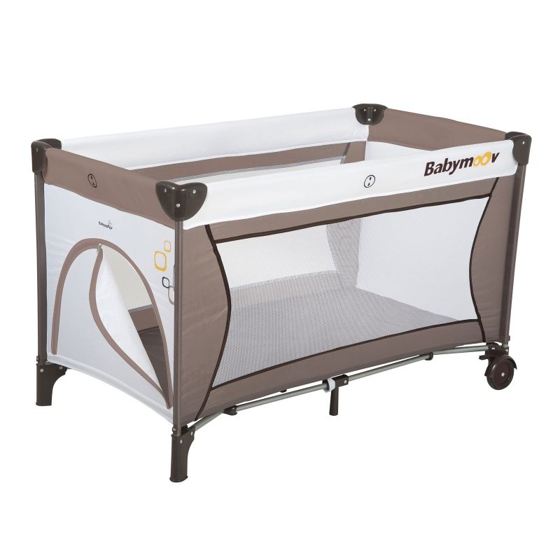 Lit parapluie sweet night blanc et taupe Babymoov