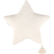 Coussin étoile fourrure Boho (40 cm)  par Cotton&Sweets