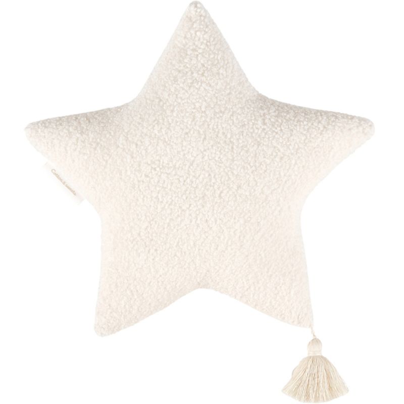 Coussin étoile fourrure Boho (40 cm) Cotton&Sweets