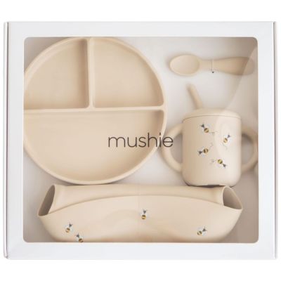 Coffret repas en silicone Bee (4 pièces) Mushie