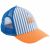 Variation Bleu, orange du produit Casquette adulte trucker rayée Art of Siesta bleu et orange (tour de tête 56-61 cm) de la marque Chamaye