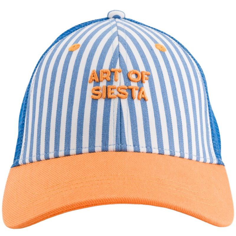 Casquette adulte trucker rayée Art of Siesta bleu et orange (tour de tête 56-61 cm) Chamaye Produit 3