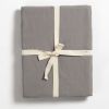 Drap housse pur coton Gris tourterelle (70 x 140 cm) Kadolis Packaging 4