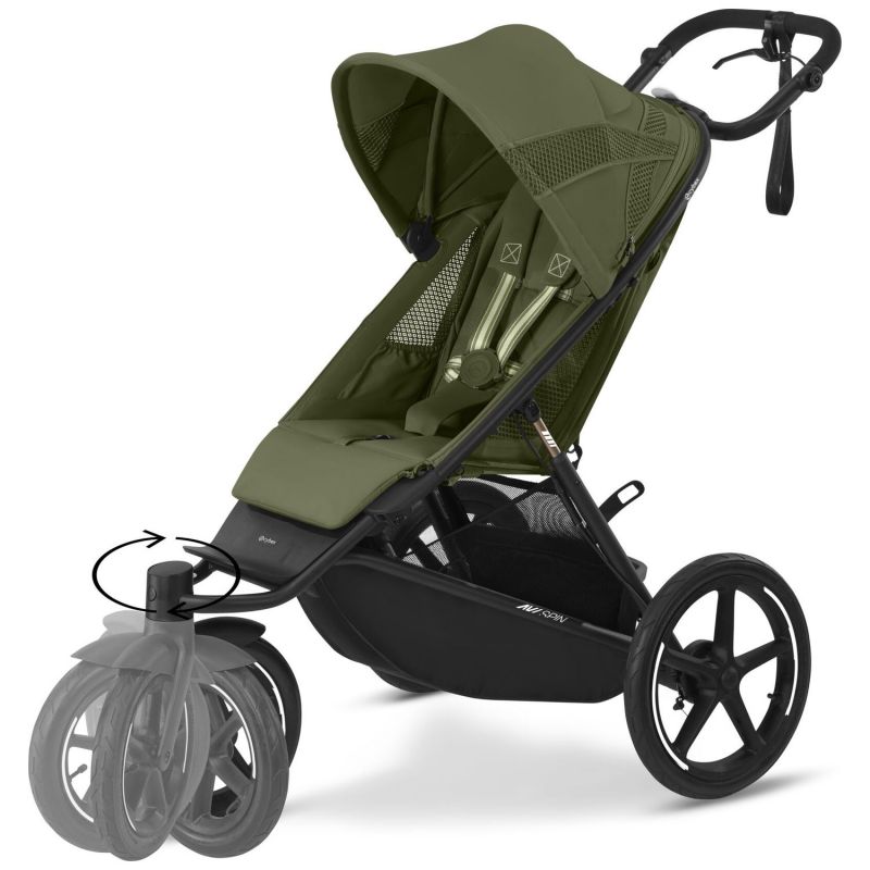 Poussette tout-terrain AVI SPIN Moss Green Cybex Produit 4