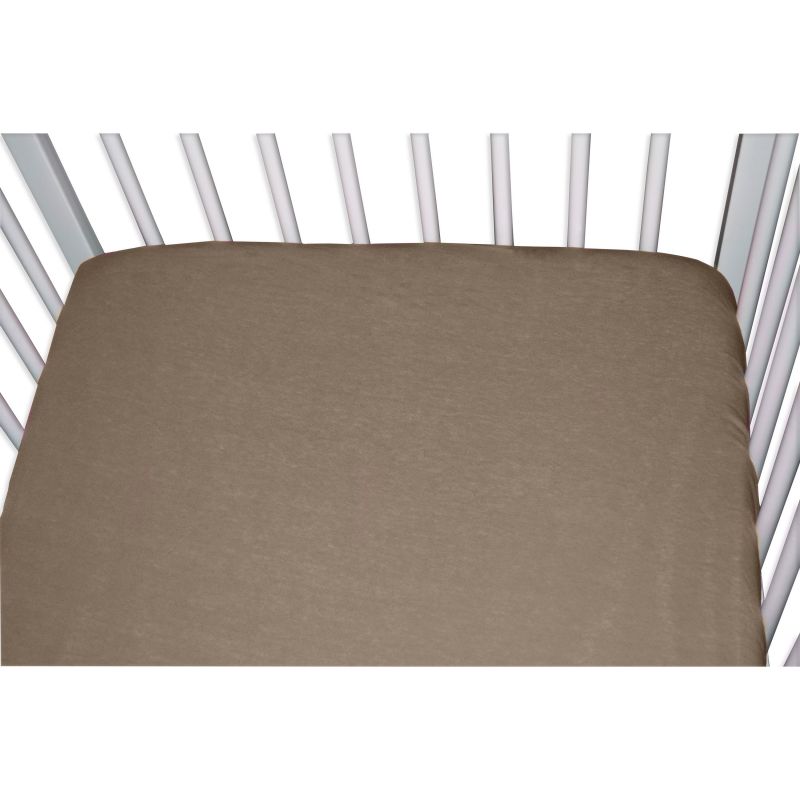 Drap housse jersey taupe (70 x 140 cm) Domiva