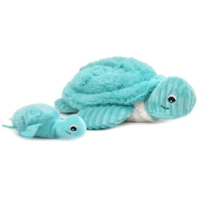 Peluche Sauvenou maman et bébé Les Ptipotos Aqua (29 cm)