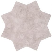 Tapis lavable étoile Little Stella beige rosé (90 cm)  par Nattiot